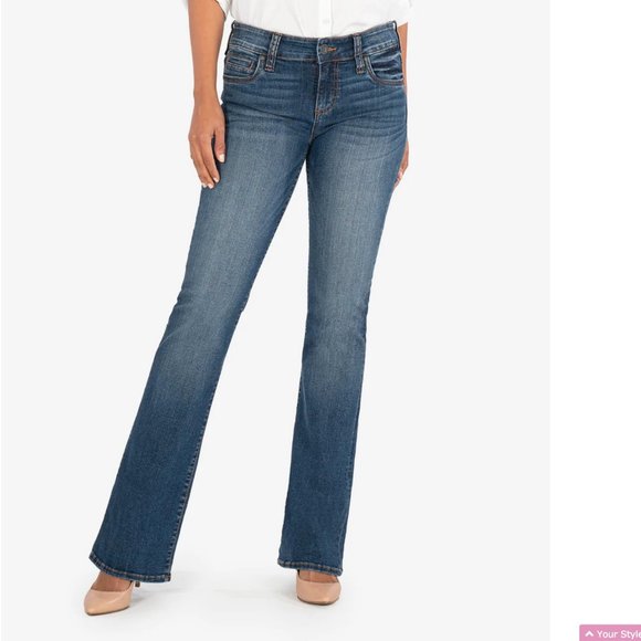 ❌ SOLD ❌Kut From The Kloth Sz 8 Natalie Mid Rise Bootcut Jeans - Picture 2 of 11